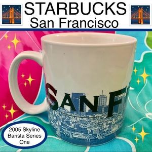 NWOT Starbucks 2005 San Francisco Skyline Series One Barista Mug